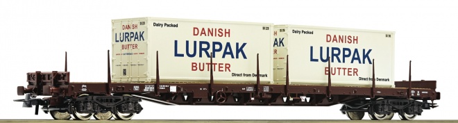 Flat car loaded with 2 containers LURPAK<br /><a href='images/pictures/Roco/234170.jpg' target='_blank'>Full size image</a>